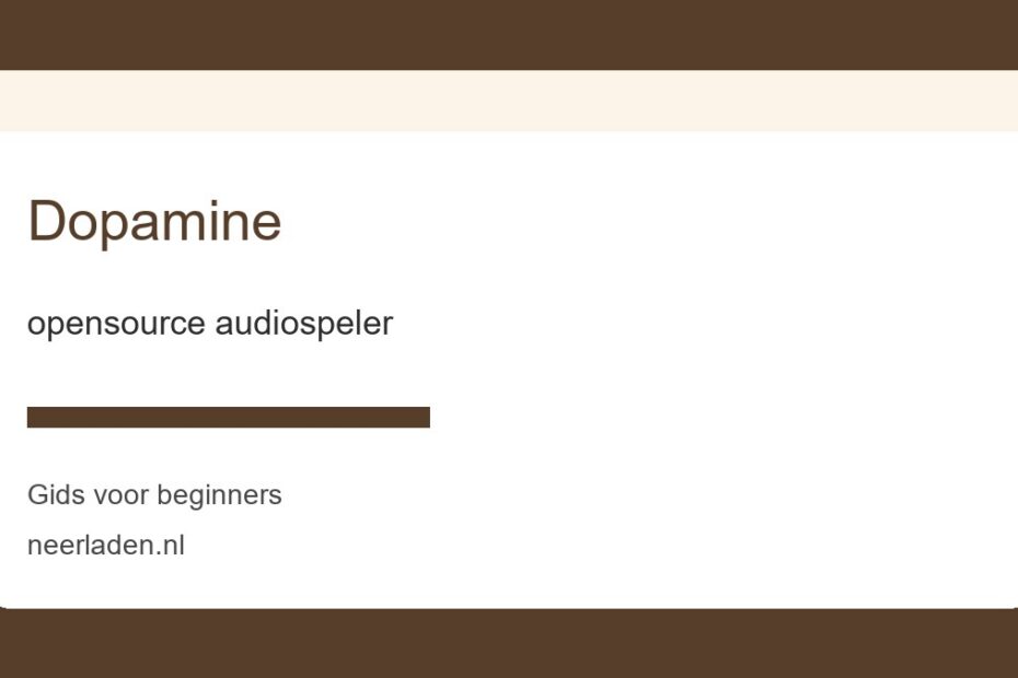 opensource audiospeler voor beginners