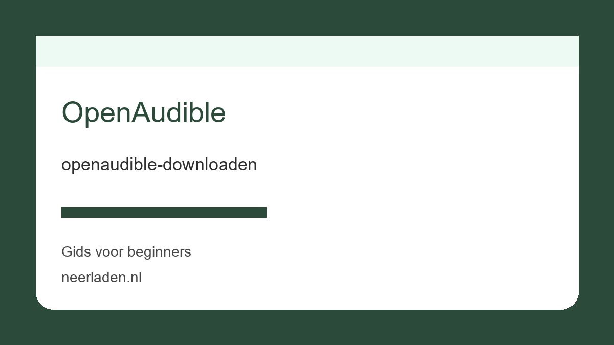 openaudible-downloaden voor download- en softwaregebruikers