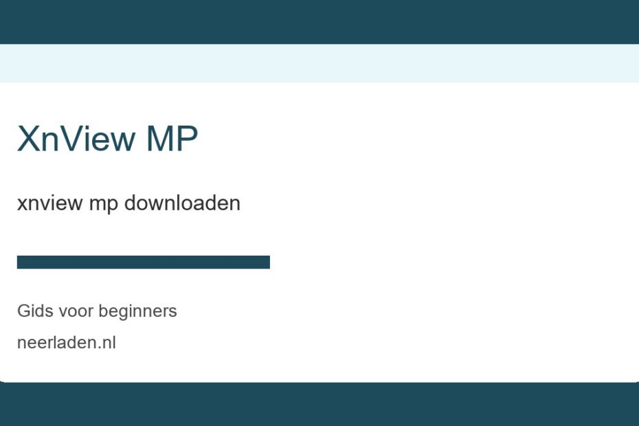 xnview mp downloaden voor beginners