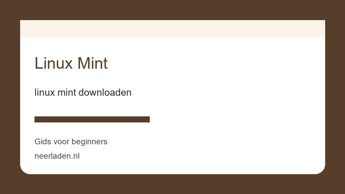 linux mint downloaden voor download- en softwaregebruikers
