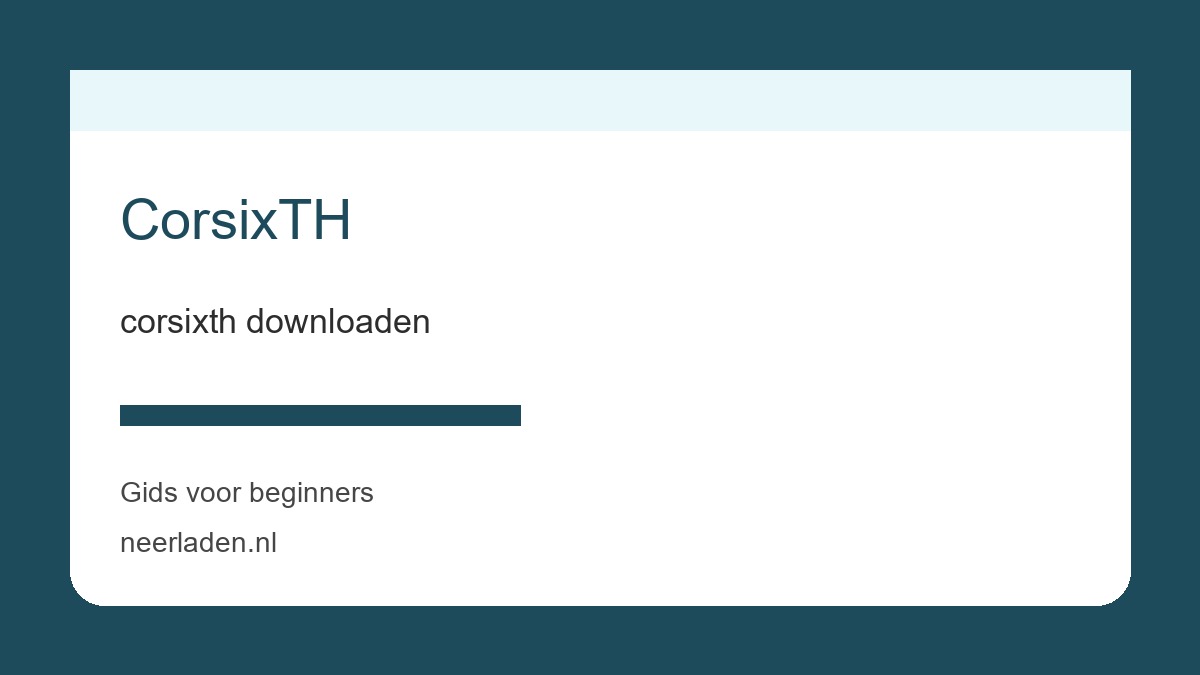 corsixth downloaden voor download- en softwaregebruikers