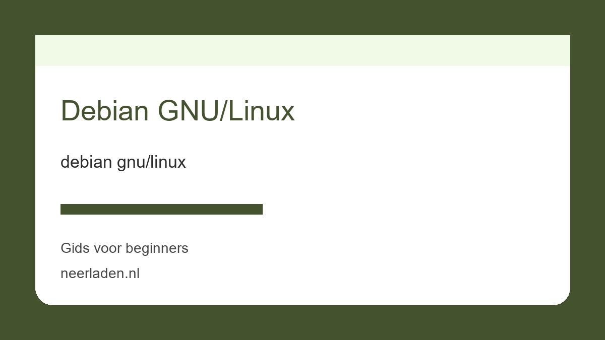 debian gnu/linux voor download- en softwaregebruikers