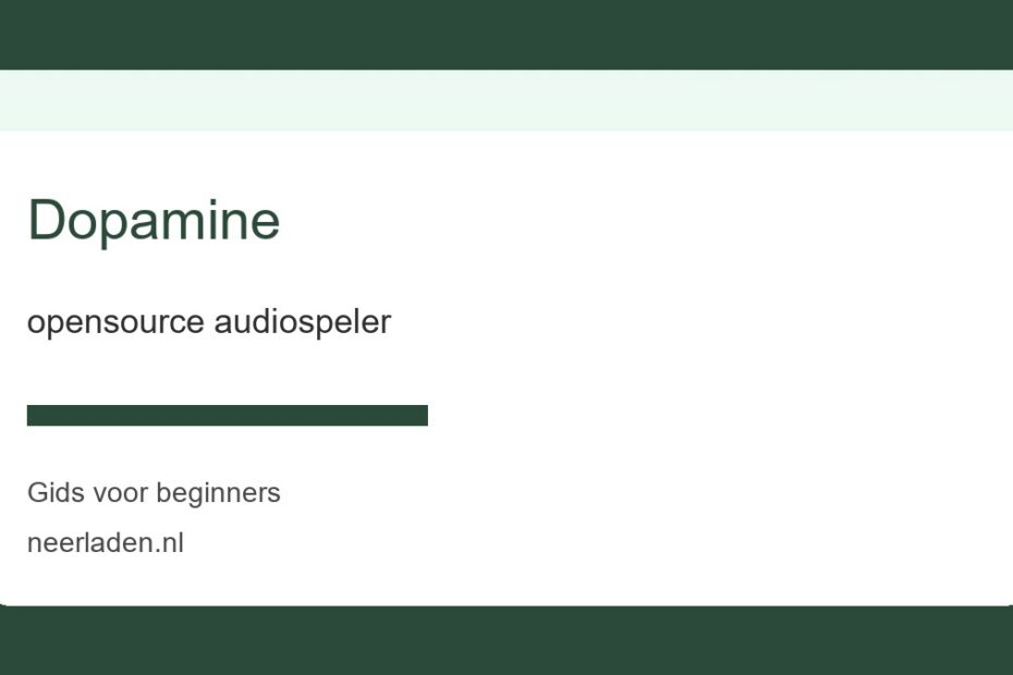 opensource audiospeler voor beginners