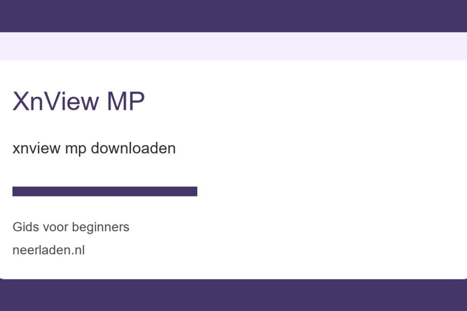 xnview mp downloaden voor beginners