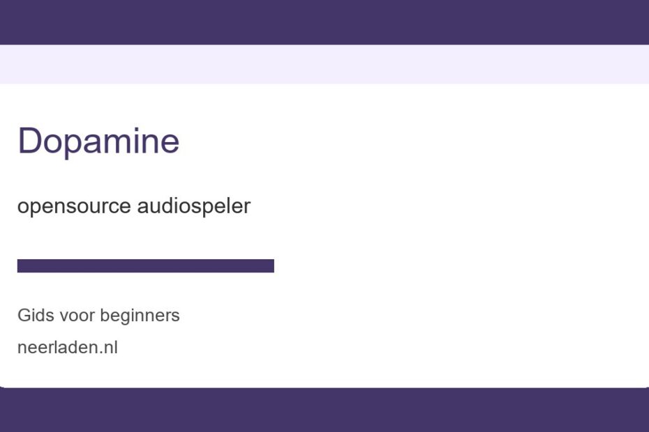 opensource audiospeler voor beginners