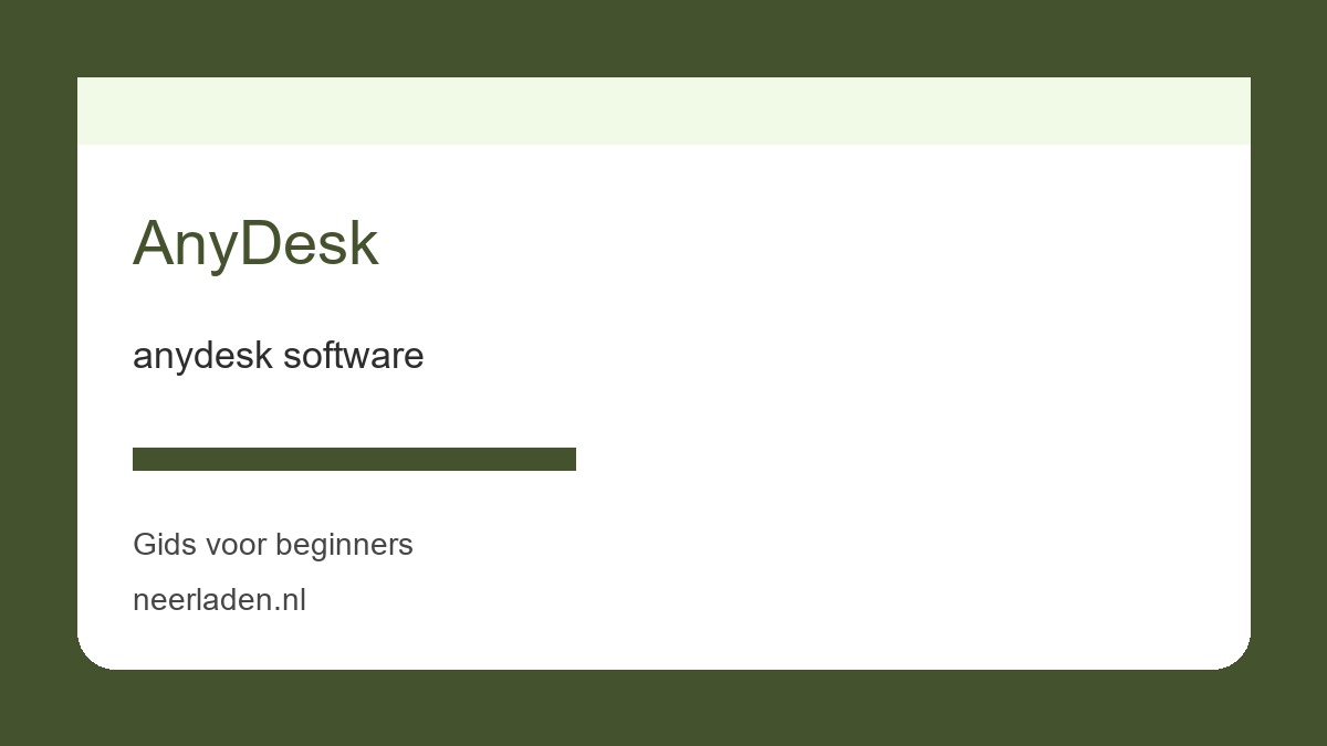 anydesk software voor praktische gebruikers