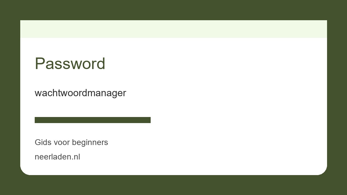 wachtwoordmanager voor thuisgebruikers met veel data