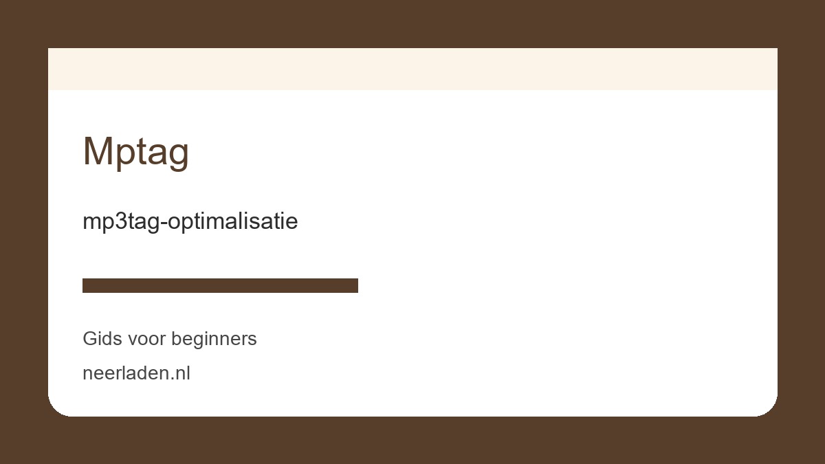 mp3tag-optimalisatie voor makers en mediagebruikers