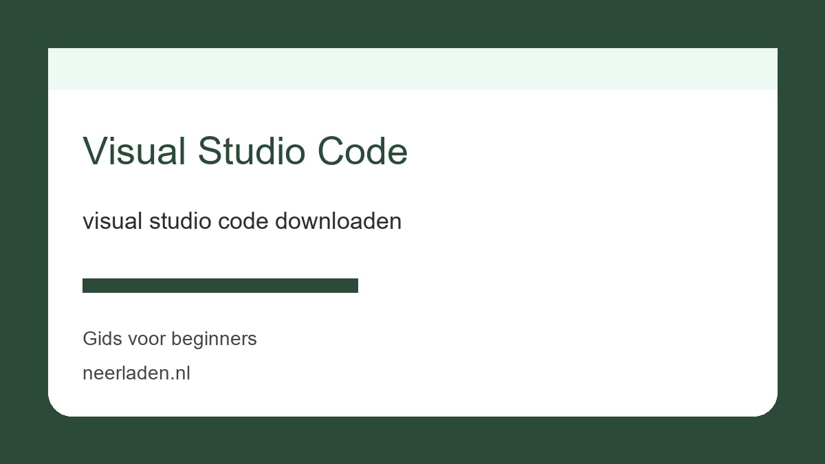 visual studio code downloaden voor ontwikkelaars en technische gebruikers