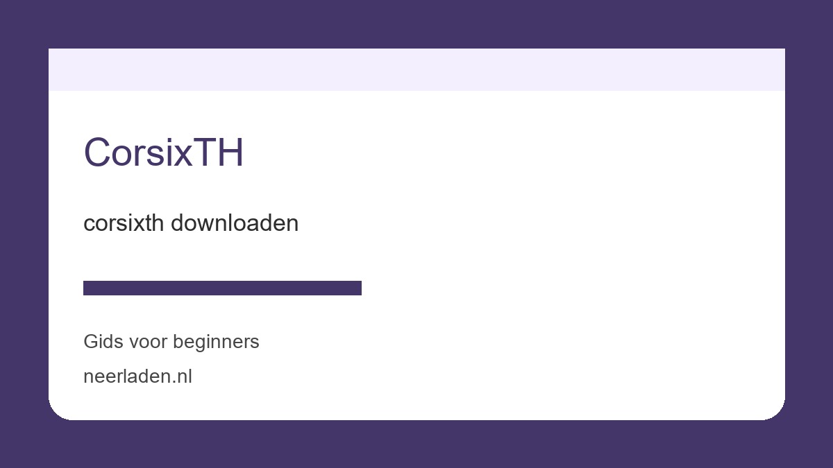 corsixth downloaden voor download- en softwaregebruikers