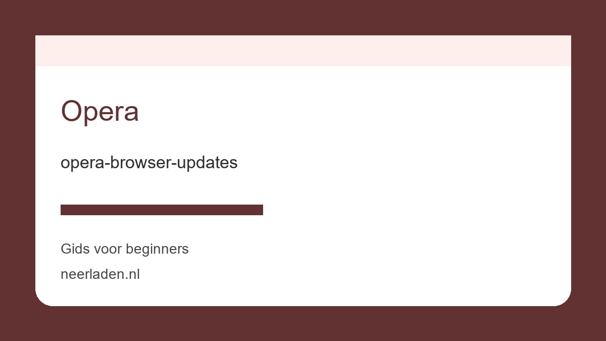 opera-browser-updates voor download- en softwaregebruikers